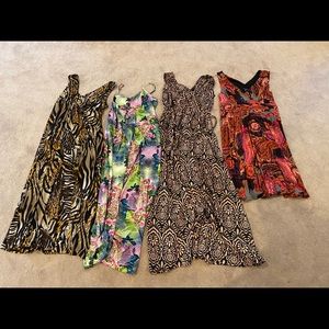 Lot of Four women’s maxi dresses size XL